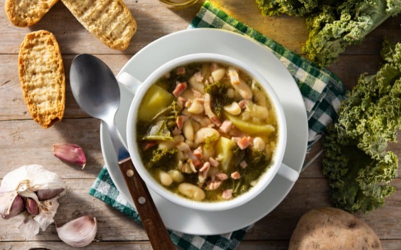 Tuscan Lentil Soup with Kale & Garlic Recipe