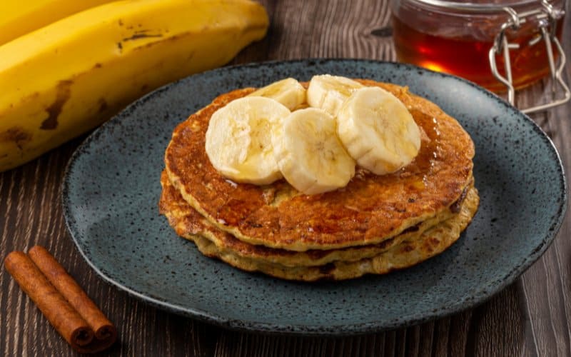 Banana Oatmeal Protein Pancakes Recipe