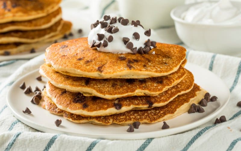 Chocolate Chip Coconut Pancakes Recipe