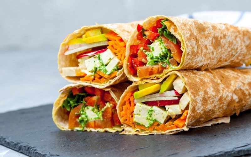 Thai Peanut Tofu Crunch Wrap Recipe