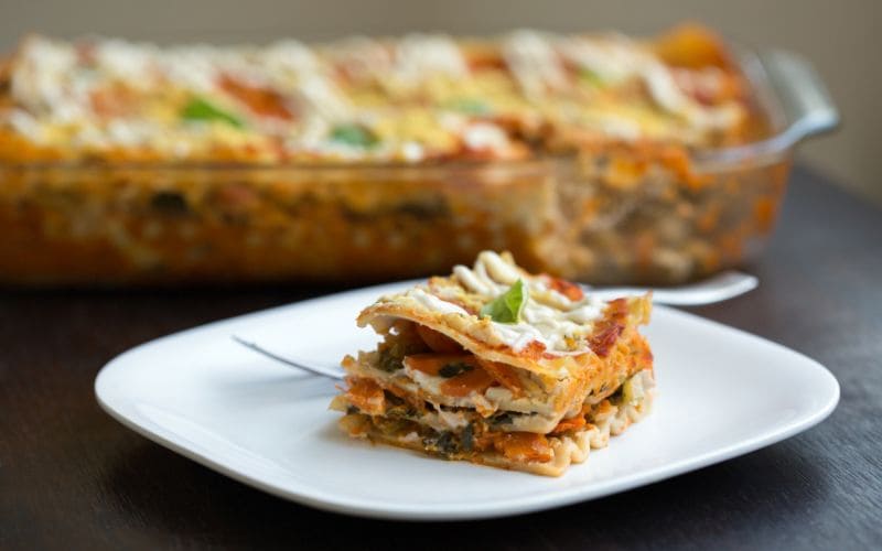 Cashew Alfredo & Mushroom Lasagna Recipe