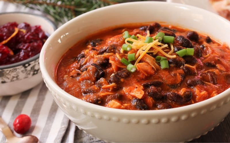 Hearty Vegan Chili Bowls with a Cheesy Finish Recipe