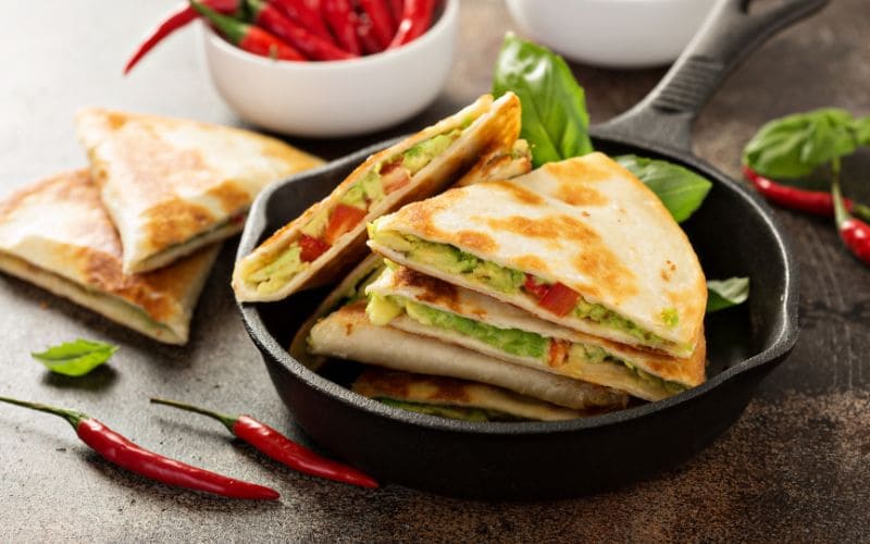 Vegan Quesadillas with a Creamy Core Recipe