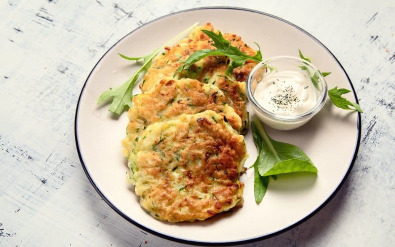 Zucchini and Flaxseed Vegan Fritters Recipe