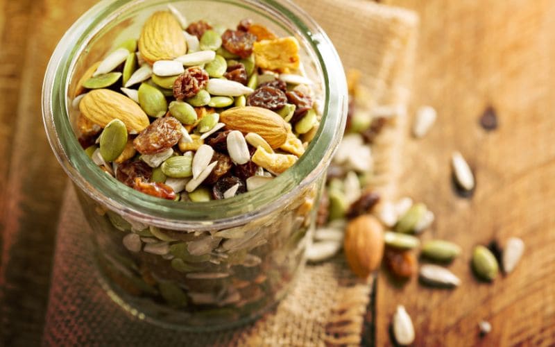 Storing Vegan Trail Mix