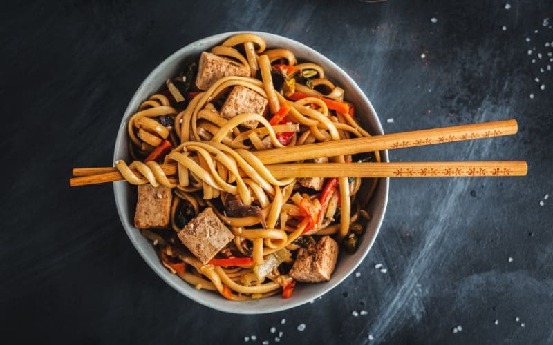 Thai Peanut Noodles with Tofu