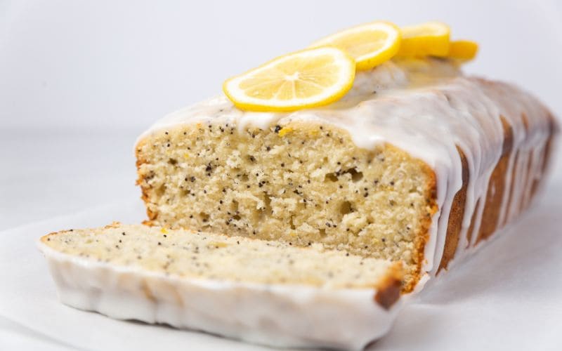 Zesty Lemon Poppyseed Vegan Cake